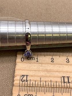 *Кольцо р.19 Танзанит цв Белое арт 1-107-254-31-276 (вес 2,14 г) - фото 345292