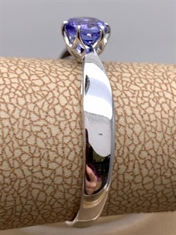 *Кольцо р.19 Танзанит цв Белое арт 1-107-254-31-276 (вес 2,14 г) - фото 345295