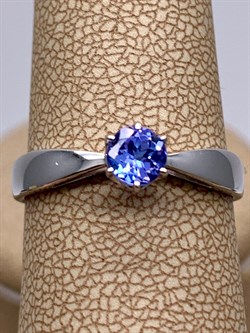 *Кольцо р.19 Танзанит цв Белое арт 1-107-254-31-276 (вес 2,14 г) - фото 345296