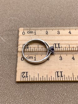 *Кольцо р.19 Танзанит цв Белое арт 1-107-254-31-276 (вес 2,14 г) - фото 345300