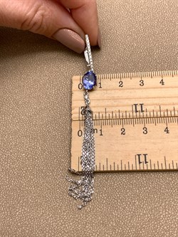 *Серьги Танзанит цв Белое арт. 2-208036-00-31-551 (вес 7,09 г) - фото 345347 *Серьги Танзанит цв Белое арт. 2-208036-00-31-551 (вес 7,09 г) - фото 345347