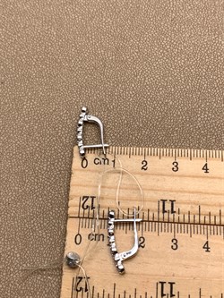 *Серьги Танзанит цв Белое арт 2-208344-00-31-997 (вес 2,23 г) - фото 345357