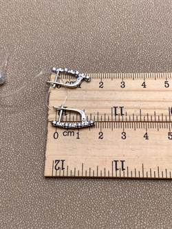 *Серьги Танзанит цв Белое арт 2-208344-00-31-997 (вес 2,23 г) - фото 345358