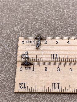 *Пусеты Танзанит цв Белое 2-202132-00-31-484 (вес 1,78 г) - фото 345366