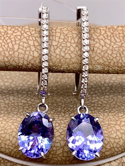 *Серьги Танзанит цв Белое арт. 2-106-712-31-615 (вес 4,48 г) - фото 345369 *Серьги Танзанит цв Белое арт. 2-106-712-31-615 (вес 4,48 г) - фото 345369