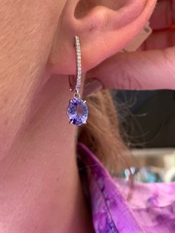 *Серьги Танзанит цв Белое арт. 2-106-712-31-615 (вес 4,48 г) - фото 345372 *Серьги Танзанит цв Белое арт. 2-106-712-31-615 (вес 4,48 г) - фото 345372