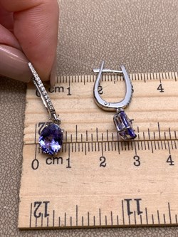 *Серьги Танзанит цв Белое арт. 2-106-712-31-615 (вес 4,48 г) - фото 345373 *Серьги Танзанит цв Белое арт. 2-106-712-31-615 (вес 4,48 г) - фото 345373