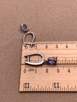 *Серьги Танзанит цв Белое арт. 2-106-712-31-615 (вес 4,48 г) - фото 345374 *Серьги Танзанит цв Белое арт. 2-106-712-31-615 (вес 4,48 г) - фото 345374