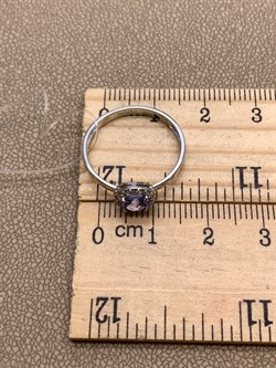 *Кольцо р.17,5 Танзанит цв Белое арт 1-107-360-31-202 (вес 1,47 г) - фото 345383