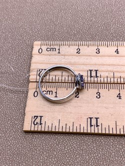 *Кольцо р.17,5 Танзанит цв Белое арт 1-107-360-31-202 (вес 1,47 г) - фото 345384