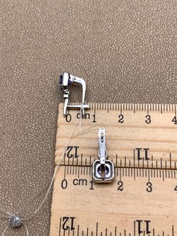 *Серьги Танзанит цв Белое арт 2-208487-00-31-397 (вес 3,9 г) - фото 345400