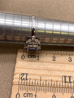 *Кольцо р.17,5 Танзанит цв Белое арт 1-208372-00-31-999 (вес 2,15 г) - фото 345403