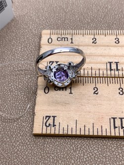 *Кольцо р.17,5 Танзанит цв Белое арт 1-208372-00-31-999 (вес 2,15 г) - фото 345410