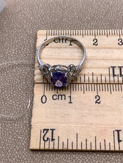 *Кольцо р.17,5 Танзанит цв Белое арт 1-208372-00-31-999 (вес 2,15 г) - фото 345411