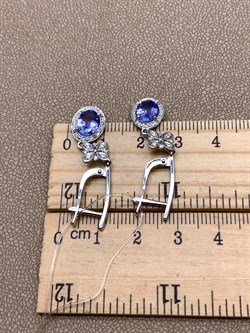 *Серьги Танзанит цв Белое арт 2-208372-00-31-019 (вес 4,15 г) - фото 345419 *Серьги Танзанит цв Белое арт 2-208372-00-31-019 (вес 4,15 г) - фото 345419