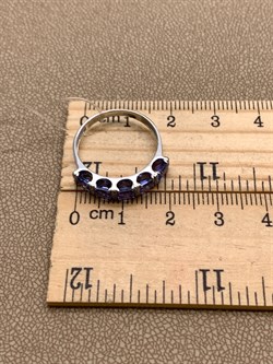 *Кольцо р.17,5 Танзанит цв Белое арт 1-208387-00-31-650 (вес 2,4 г) - фото 345446