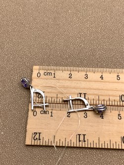 *Серьги Танзанит цв Белое арт. 2-107-360-31-311 (вес 2,87 г) - фото 345459 *Серьги Танзанит цв Белое арт. 2-107-360-31-311 (вес 2,87 г) - фото 345459