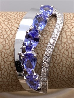 *Кольцо р.18,5 Танзанит цв Белое арт. 1-107-349-31-258 (вес 2,59 г) - фото 345488 *Кольцо р.18,5 Танзанит цв Белое арт. 1-107-349-31-258 (вес 2,59 г) - фото 345488