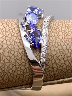 *Кольцо р.18,5 Танзанит цв Белое арт. 1-107-349-31-258 (вес 2,59 г) - фото 345489 *Кольцо р.18,5 Танзанит цв Белое арт. 1-107-349-31-258 (вес 2,59 г) - фото 345489