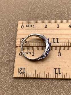 *Кольцо р.18,5 Танзанит цв Белое арт. 1-107-349-31-258 (вес 2,59 г) - фото 345494 *Кольцо р.18,5 Танзанит цв Белое арт. 1-107-349-31-258 (вес 2,59 г) - фото 345494