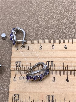 *Серьги Танзанит цв Белое арт. 2-107-349-31-139 (вес 4,23 г) - фото 345501 *Серьги Танзанит цв Белое арт. 2-107-349-31-139 (вес 4,23 г) - фото 345501