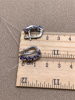 *Серьги Танзанит цв Белое арт. 2-107-349-31-139 (вес 4,23 г) - фото 345502 *Серьги Танзанит цв Белое арт. 2-107-349-31-139 (вес 4,23 г) - фото 345502