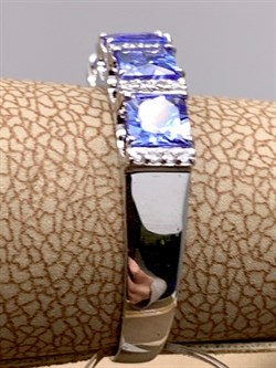 *Кольцо р.17 Танзанит цв Белое арт 1-208387-00-31-667 (вес 2,44 г) - фото 345508