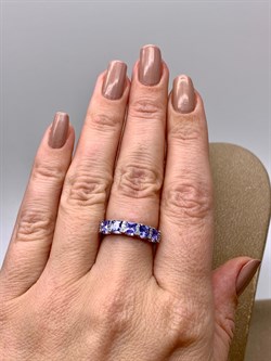 *Кольцо р.17 Танзанит цв Белое арт 1-208387-00-31-667 (вес 2,44 г) - фото 345511