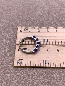 *Кольцо р.17 Танзанит цв Белое арт 1-208387-00-31-667 (вес 2,44 г) - фото 345514