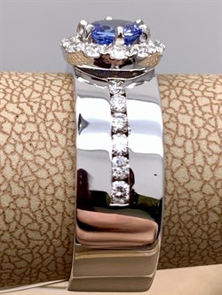 *Кольцо р.18,5 Танзанит цв Белое арт. 1-107-428-31-460 (вес 5,77 г) - фото 345528 *Кольцо р.18,5 Танзанит цв Белое арт. 1-107-428-31-460 (вес 5,77 г) - фото 345528