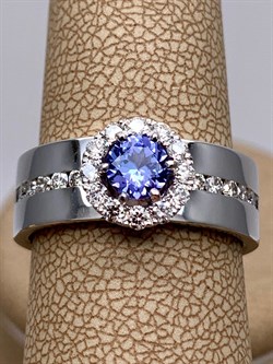 *Кольцо р.18,5 Танзанит цв Белое арт. 1-107-428-31-460 (вес 5,77 г) - фото 345529 *Кольцо р.18,5 Танзанит цв Белое арт. 1-107-428-31-460 (вес 5,77 г) - фото 345529