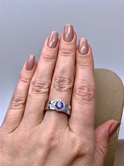 *Кольцо р.18,5 Танзанит цв Белое арт. 1-107-428-31-460 (вес 5,77 г) - фото 345530 *Кольцо р.18,5 Танзанит цв Белое арт. 1-107-428-31-460 (вес 5,77 г) - фото 345530