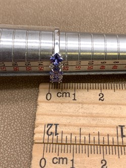 *Кольцо р.17 Танзанит цв Белое арт 1-208232-00-31-427 (вес 1,51 г) - фото 345542