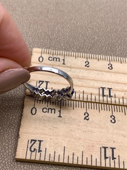 *Кольцо р.17 Танзанит цв Белое арт 1-208232-00-31-427 (вес 1,51 г) - фото 345548