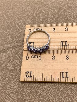 *Кольцо р.17 Танзанит цв Белое арт 1-208232-00-31-427 (вес 1,51 г) - фото 345549