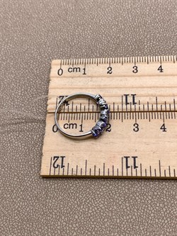 *Кольцо р.17 Танзанит цв Белое арт 1-208232-00-31-427 (вес 1,51 г) - фото 345550