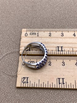 *Кольцо р.17 Танзанит цв Белое арт 1-208346-00-31-972 (вес 2,62 г) - фото 345582