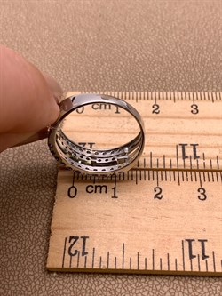 *Кольцо р.18,5 Танзанит цв Белое арт 1-208346-00-31-272 (вес 2,87 г) - фото 345600