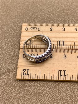 *Кольцо р.18,5 Танзанит цв Белое арт 1-208346-00-31-272 (вес 2,87 г) - фото 345601