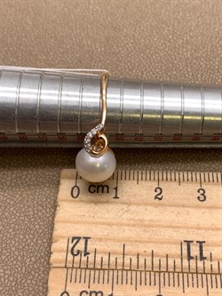 *Кольцо р.17 д.9-9,5  Белый Жемчуг цв Красное арт. 1.0243.0.b-211 Вес 3,05 г - фото 345647 *Кольцо р.17 д.9-9,5  Белый Жемчуг цв Красное арт. 1.0243.0.b-211 Вес 3,05 г - фото 345647