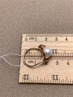 *Кольцо р.17 д.9-9,5  Белый Жемчуг цв Красное арт. 1.0243.0.b-211 Вес 3,05 г - фото 345655 *Кольцо р.17 д.9-9,5  Белый Жемчуг цв Красное арт. 1.0243.0.b-211 Вес 3,05 г - фото 345655