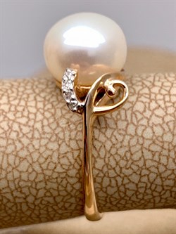 *Кольцо р.16 д.9-9,5 Белый Жемчуг цв Красное арт. 1.0244.0.b-483 Вес 2,9 г - фото 345763 *Кольцо р.16 д.9-9,5 Белый Жемчуг цв Красное арт. 1.0244.0.b-483 Вес 2,9 г - фото 345763