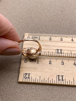 *Кольцо р.16 д.9-9,5 Белый Жемчуг цв Красное арт. 1.0244.0.b-483 Вес 2,9 г - фото 345766 *Кольцо р.16 д.9-9,5 Белый Жемчуг цв Красное арт. 1.0244.0.b-483 Вес 2,9 г - фото 345766