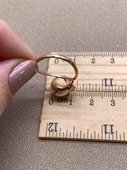 *Кольцо р.17,5 Белый Жемчуг д.10-10,5 цв Красное арт. 1.0422.0.b-449 Вес 3,41 г - фото 345796 *Кольцо р.17,5 Белый Жемчуг д.10-10,5 цв Красное арт. 1.0422.0.b-449 Вес 3,41 г - фото 345796