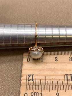 *Кольцо р.16,5 Белый Жемчуг д.9-9,5 цв Красное арт. 1.0237.0.b-408 Вес 2,89 г - фото 345822 *Кольцо р.16,5 Белый Жемчуг д.9-9,5 цв Красное арт. 1.0237.0.b-408 Вес 2,89 г - фото 345822