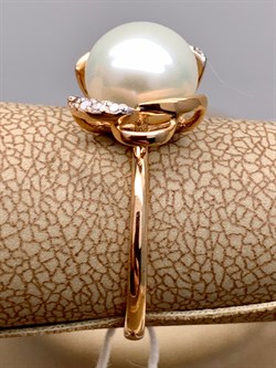 *Кольцо р.16,5 Белый Жемчуг д.9-9,5 цв Красное арт. 1.0237.0.b-408 Вес 2,89 г - фото 345825 *Кольцо р.16,5 Белый Жемчуг д.9-9,5 цв Красное арт. 1.0237.0.b-408 Вес 2,89 г - фото 345825