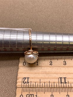 *Кольцо р.16,5 Белый Жемчуг д.9-9,5 цв Красное арт. 1.0237.0.b-719 Вес 3,02 г - фото 345842 *Кольцо р.16,5 Белый Жемчуг д.9-9,5 цв Красное арт. 1.0237.0.b-719 Вес 3,02 г - фото 345842