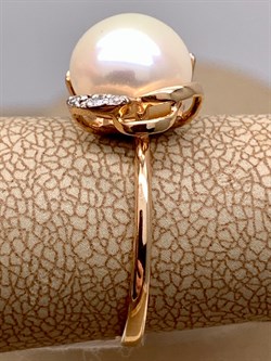 *Кольцо р.16,5 Белый Жемчуг д.9-9,5 цв Красное арт. 1.0237.0.b-719 Вес 3,02 г - фото 345851 *Кольцо р.16,5 Белый Жемчуг д.9-9,5 цв Красное арт. 1.0237.0.b-719 Вес 3,02 г - фото 345851