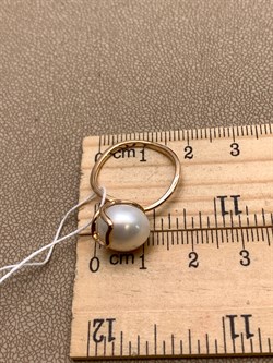 *Кольцо р.17 Белый Жемчуг д.10,5-11 цв Красное арт. 1.0425.0.b-050 Вес 3,32 г - фото 345955 *Кольцо р.17 Белый Жемчуг д.10,5-11 цв Красное арт. 1.0425.0.b-050 Вес 3,32 г - фото 345955