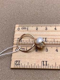 *Кольцо р.17 Белый Жемчуг д.10,5-11 цв Красное арт. 1.0425.0.b-050 Вес 3,32 г - фото 345956 *Кольцо р.17 Белый Жемчуг д.10,5-11 цв Красное арт. 1.0425.0.b-050 Вес 3,32 г - фото 345956